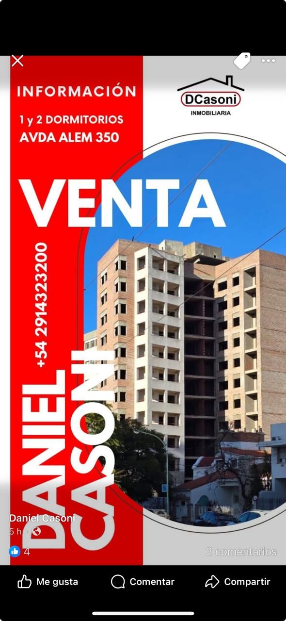 Departamento en Venta en Avenida Alem 350, Macrocentro, Bahía Blanca - Bahía Blanca Propiedades | SITIO OFICIAL l