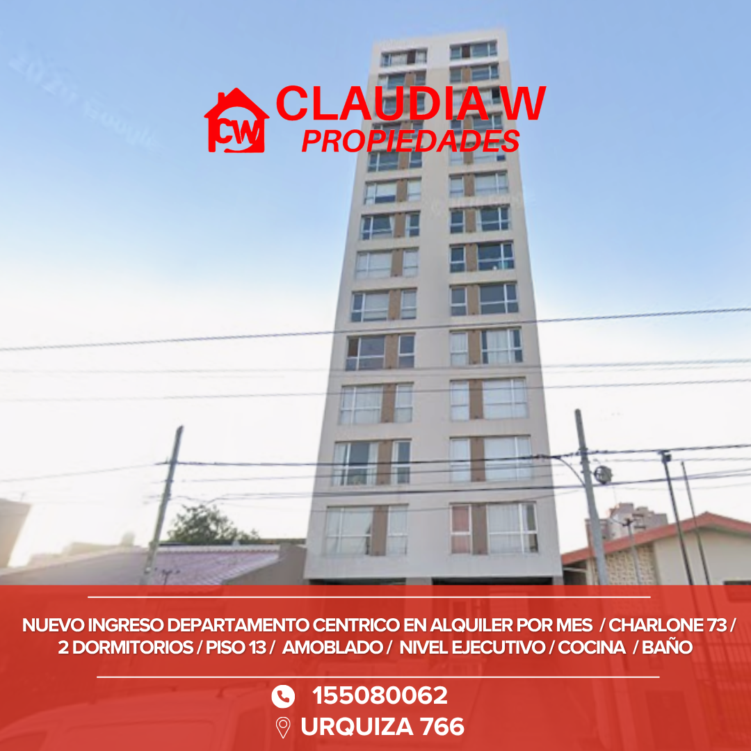 Departamento en Alquiler en CHARLONE 73, Centro, Bahía Blanca - Bahía Blanca Propiedades | SITIO OFICIAL l