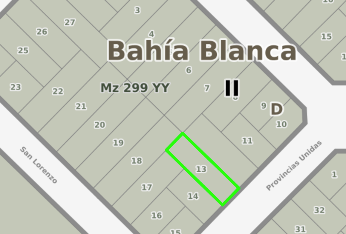Terreno en Venta en Provincias Unidas Y San Lorenzo,  Bahía Blanca - Bahía Blanca Propiedades | SITIO OFICIAL l