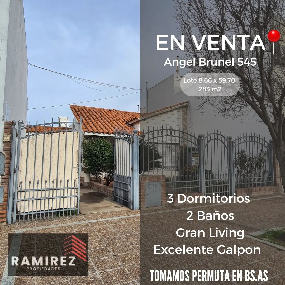 Casa en Venta en Angel Brunel 550, Pedro Pico, Bahía Blanca - Bahía Blanca Propiedades | SITIO OFICIAL l