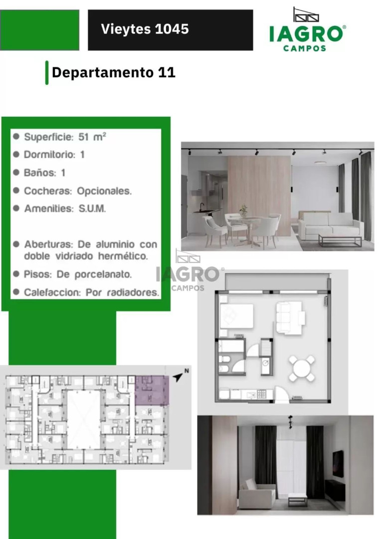 Departamento en Venta en Vieytes 1045, Pacifico, Bahía Blanca - Bahía Blanca Propiedades | SITIO OFICIAL l