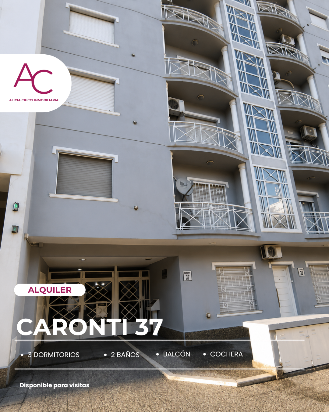 Departamento en Alquiler en CARONTI 37, Centro, Bahía Blanca - Bahía Blanca Propiedades | SITIO OFICIAL l