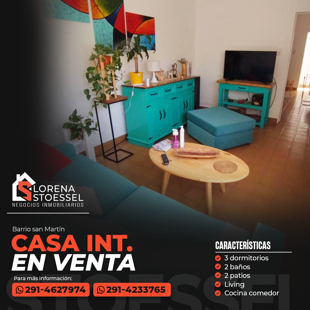 Casa en Venta en Teniente Farías 800, San Martin, Bahía Blanca - Bahía Blanca Propiedades | SITIO OFICIAL l