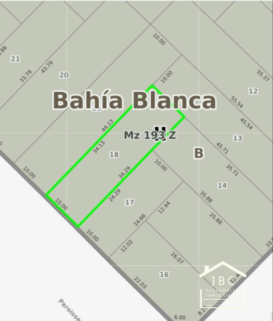 Terreno en Venta en  Paroissen, Villa Hipodromo, Bahía Blanca - Bahía Blanca Propiedades | SITIO OFICIAL l