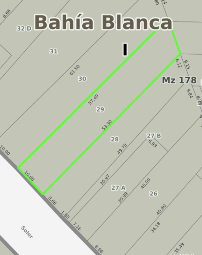 Terreno en Venta en Soler 652,  Bahía Blanca - Bahía Blanca Propiedades | SITIO OFICIAL l