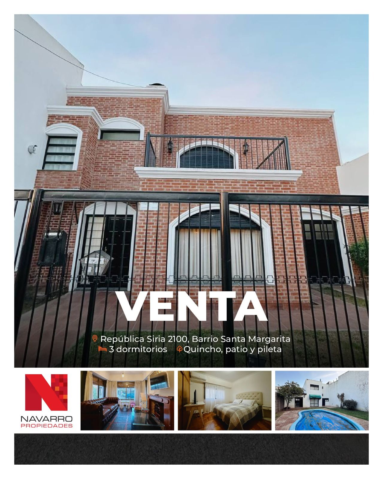 Casa en Venta en República Siria 2100, Santa Margarita, Bahía Blanca - Bahía Blanca Propiedades | SITIO OFICIAL l