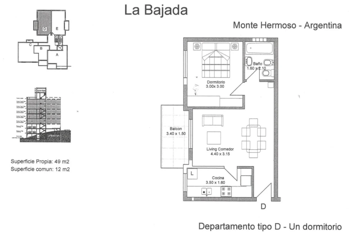 Departamento en Venta en Fosatti Y Mendoza,  Monte Hermoso - Bahía Blanca Propiedades | SITIO OFICIAL l