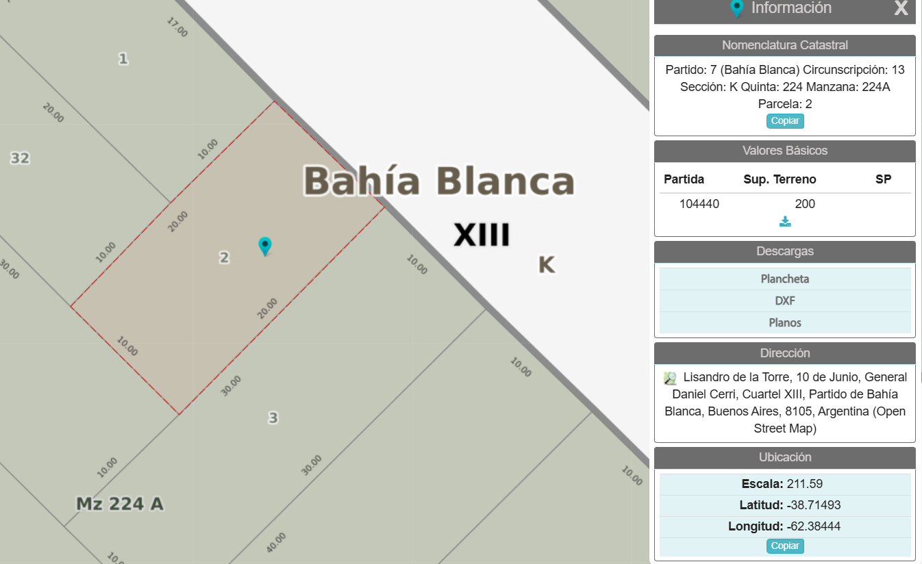 Terreno en Venta en Juan Hipólito Hours,  General Cerri - Bahía Blanca Propiedades | SITIO OFICIAL l