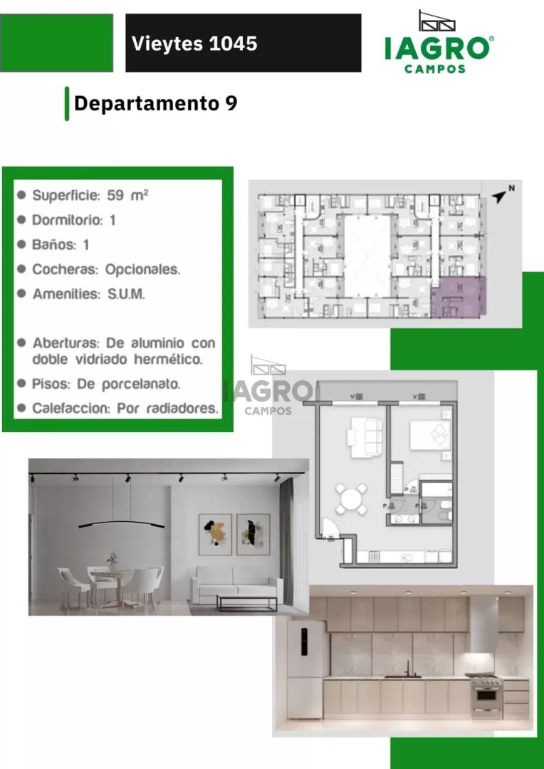 Departamento en Venta en Vieytes 1045, Pacifico, Bahía Blanca - Bahía Blanca Propiedades | SITIO OFICIAL l