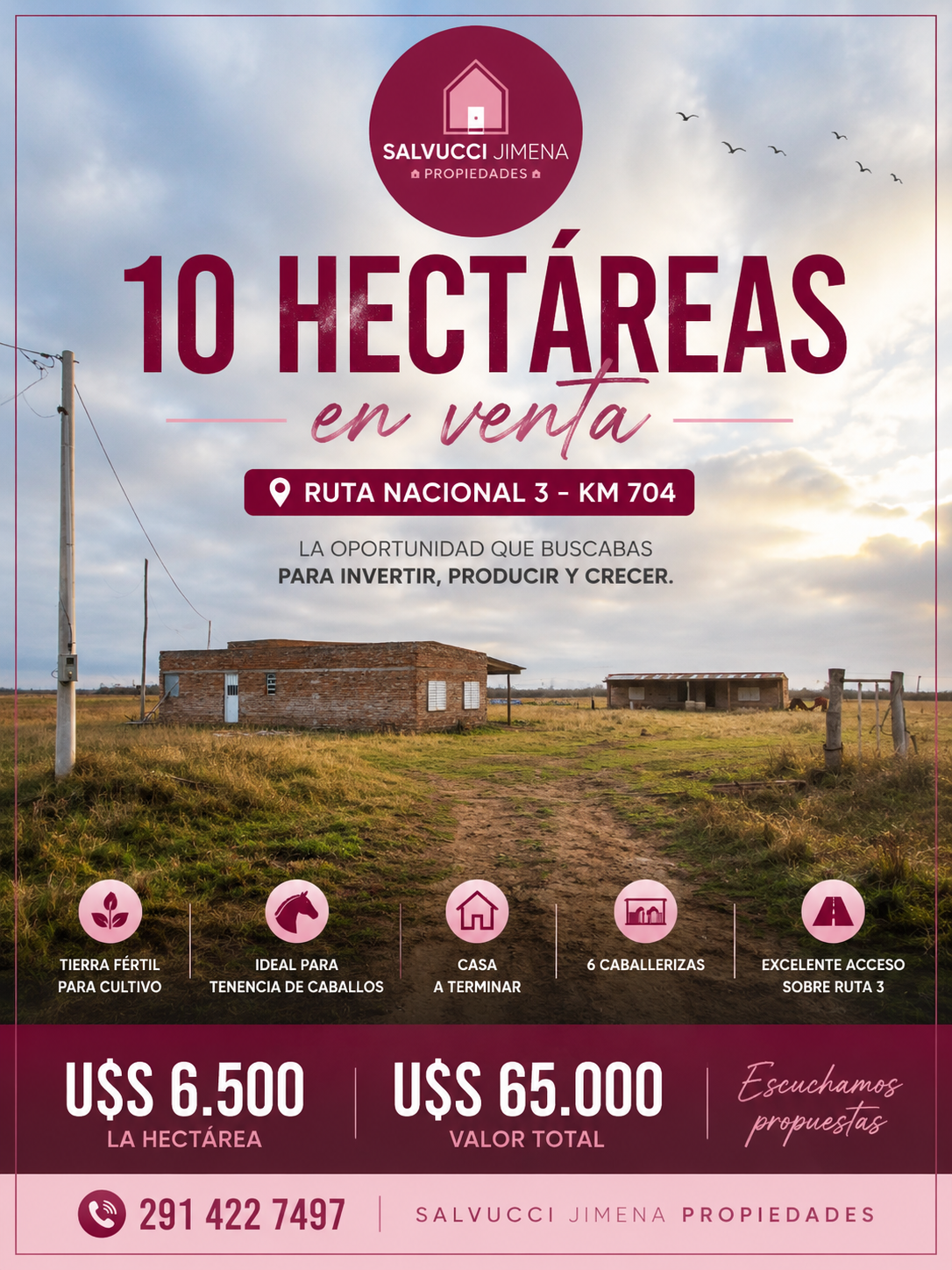 Campo  en Venta en Ruta 3 Klm 704,  Bahía Blanca - Bahía Blanca Propiedades | SITIO OFICIAL l