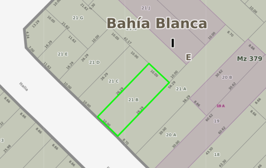 Terreno en Venta en ITALIA 1238, Pedro Pico, Bahía Blanca - Bahía Blanca Propiedades | SITIO OFICIAL l