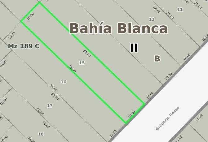Terreno en Venta en Gregorio Rosas 3100, Patagonia, Bahía Blanca - Bahía Blanca Propiedades | SITIO OFICIAL l