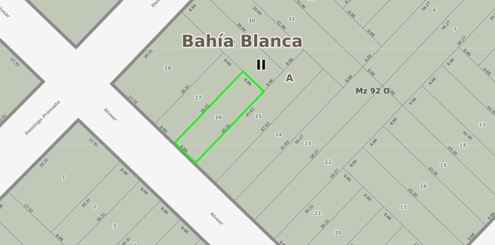 Terreno en Venta en Alvear 3771, Nueva Belgrano, Bahía Blanca - Bahía Blanca Propiedades | SITIO OFICIAL l