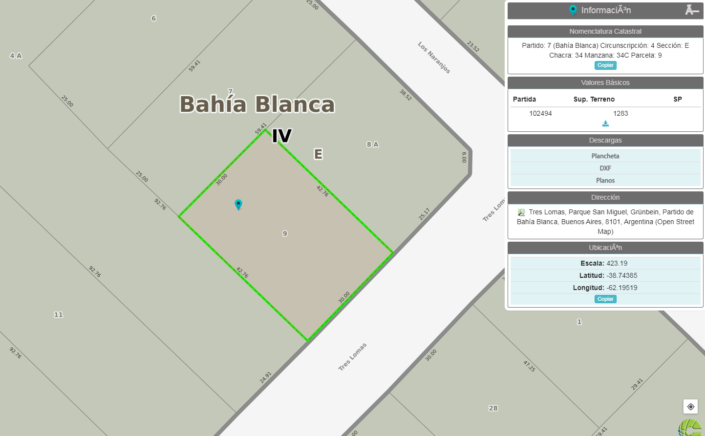 Terreno en Venta en Tres Lomas 2182, San Miguel, Bahía Blanca - Bahía Blanca Propiedades | SITIO OFICIAL l