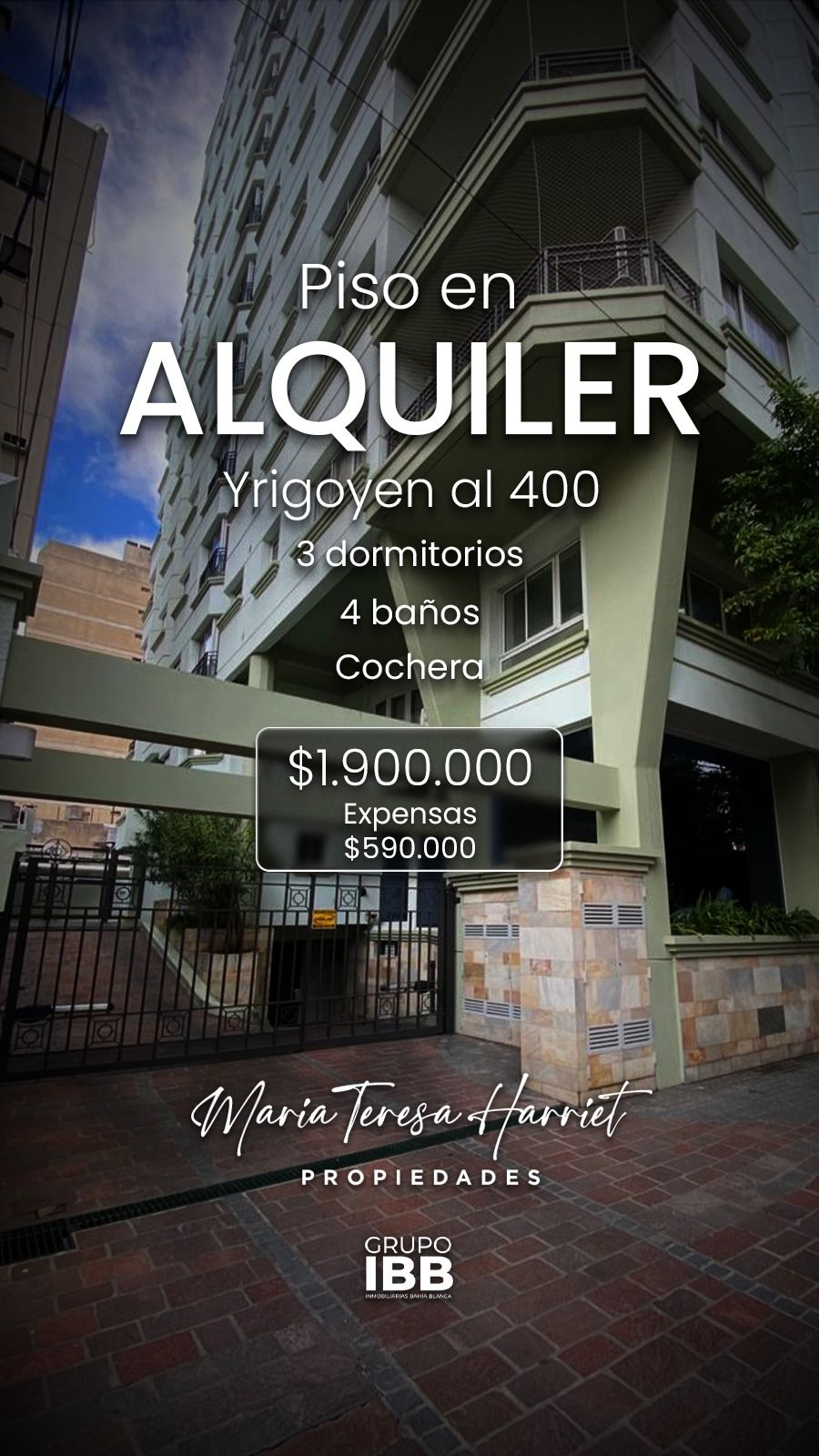 Piso en Alquiler en Yrigoyen Al 300, Centro, Bahía Blanca - Bahía Blanca Propiedades | SITIO OFICIAL l