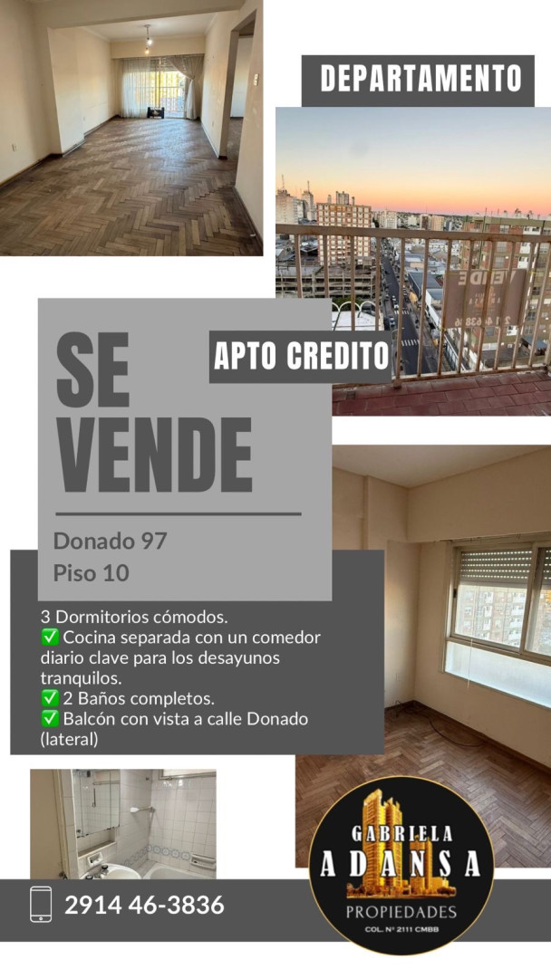 Departamento en Venta en Donado 97, Centro, Bahía Blanca - Bahía Blanca Propiedades | SITIO OFICIAL l