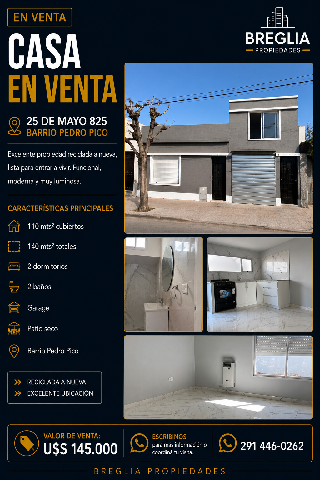 Casa en Venta en 25 De Mayo 825, Pedro Pico, Bahía Blanca - Bahía Blanca Propiedades | SITIO OFICIAL l
