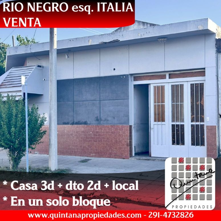 Casa con Local en Venta en Italia Y Rio Negro, Pedro Pico, Bahía Blanca - Bahía Blanca Propiedades | SITIO OFICIAL l