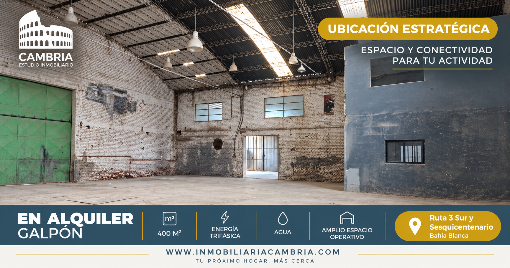 Galpón en Alquiler   Bahía Blanca - Bahía Blanca Propiedades | SITIO OFICIAL l