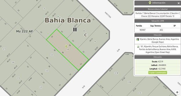 Terreno en Venta en Nijamkin 151,  Bahía Blanca - Bahía Blanca Propiedades | SITIO OFICIAL l