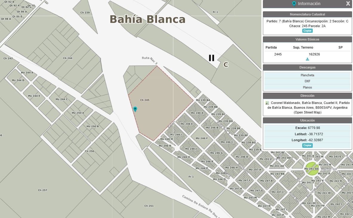 Terreno en Venta en RN3 Km 695,5, B8000 Bahía Blanca, Provincia De Buenos Aires, Parque Industrial, Bahía Blanca - Bahía Blanca Propiedades | SITIO OFICIAL l