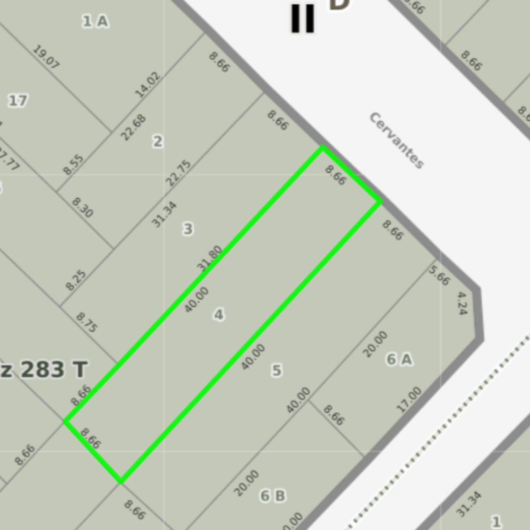 Terreno en Venta en CERVANTES 269, La Falda, Bahía Blanca - Bahía Blanca Propiedades | SITIO OFICIAL l