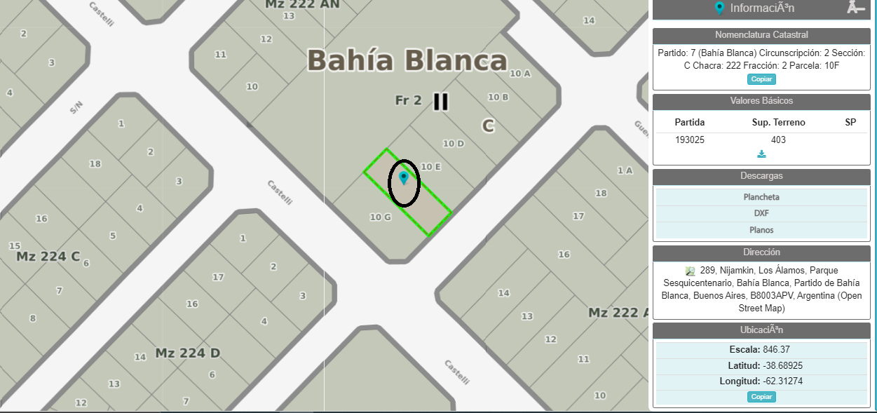 Terreno en Venta en Nijankin 277,  Bahía Blanca - Bahía Blanca Propiedades | SITIO OFICIAL l
