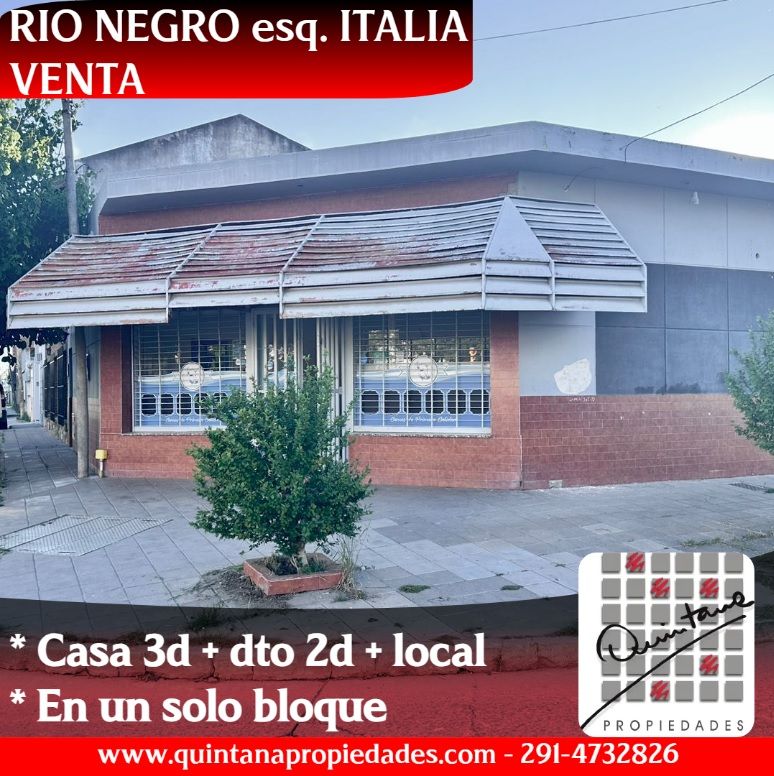 Casa con Local en Venta en Italia Y Rio Negro, Pedro Pico, Bahía Blanca - Bahía Blanca Propiedades | SITIO OFICIAL l