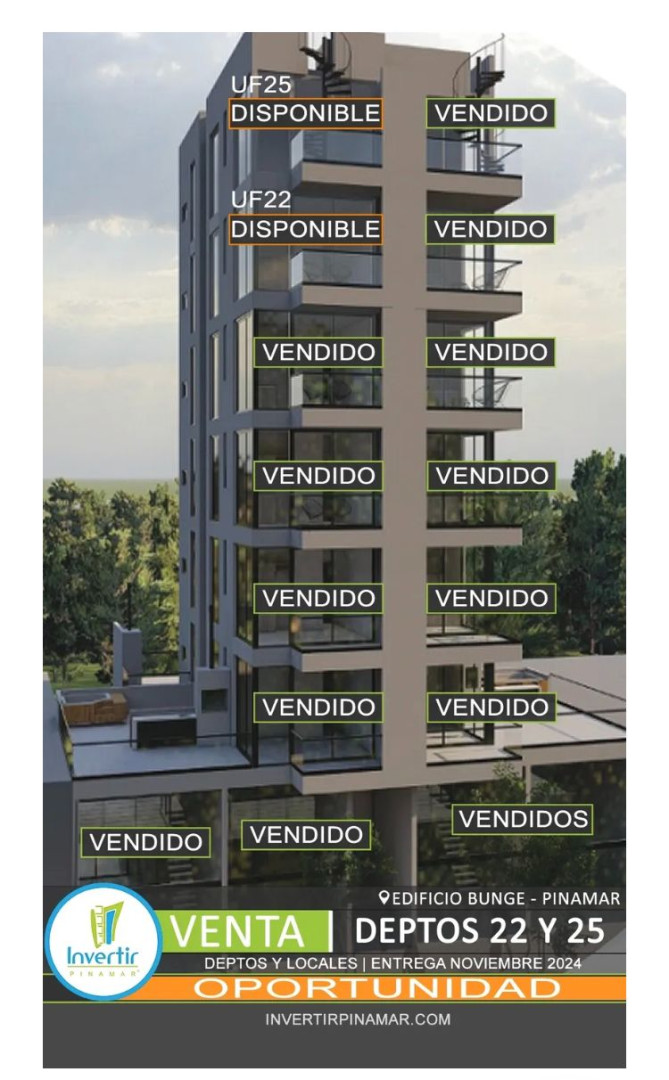 Departamento en Venta en Avda.bunge 1131,  Pinamar - Bahía Blanca Propiedades | SITIO OFICIAL l