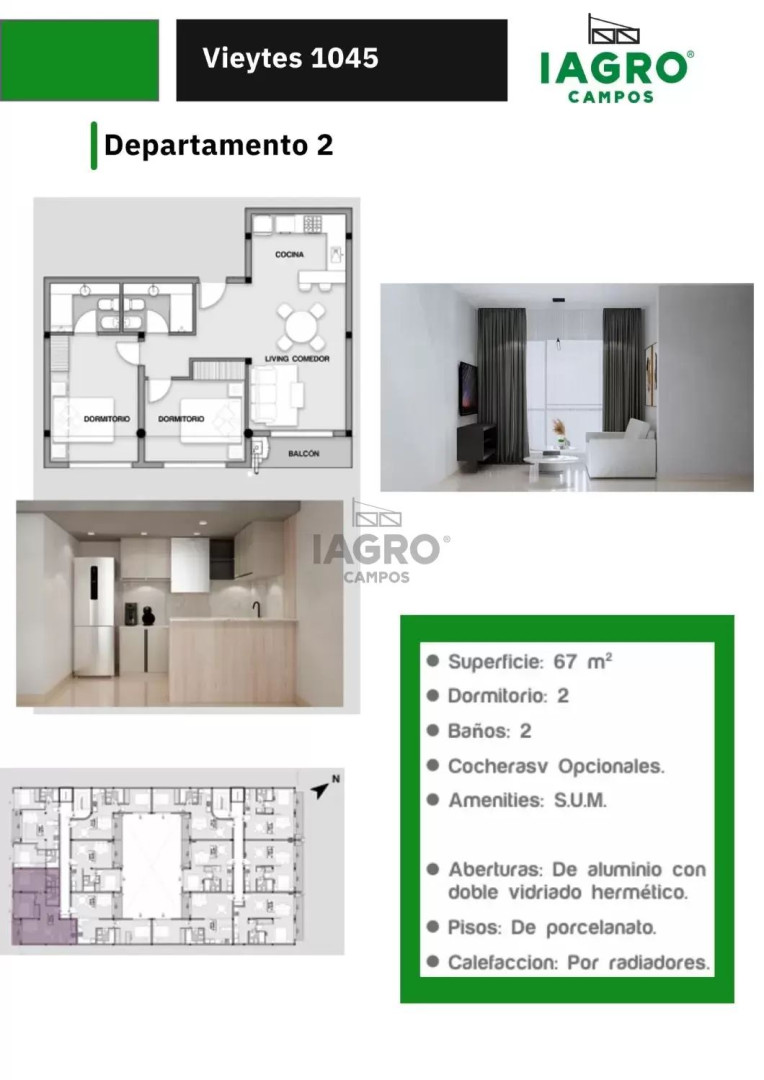 Departamento en Venta en Vieytes 1045, Pacifico, Bahía Blanca - Bahía Blanca Propiedades | SITIO OFICIAL l