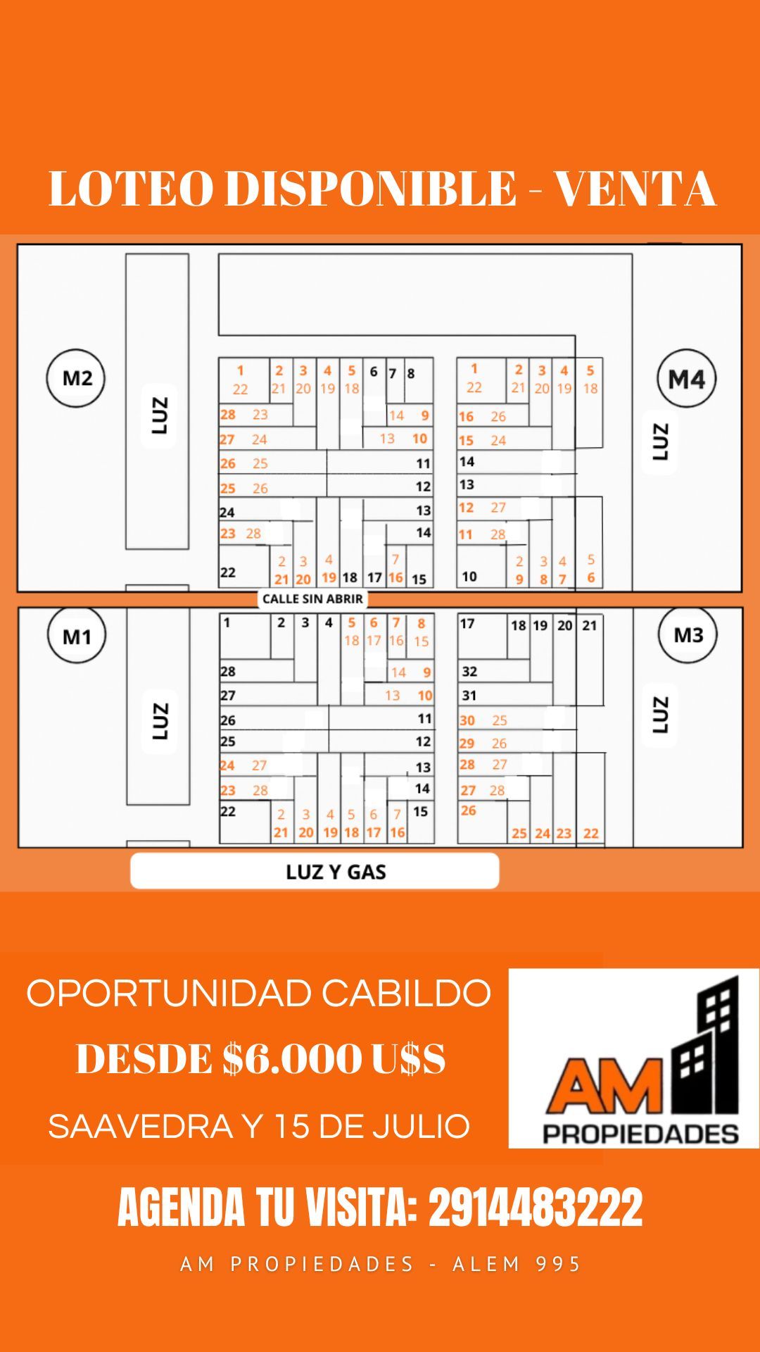 Terreno en Venta en Saavedra Y 15 De Julio,  Cabildo - Bahía Blanca Propiedades | SITIO OFICIAL l