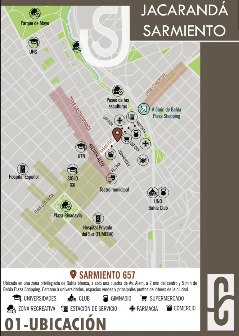 Departamento en Venta en Sarmiento 657, Centro, Bahía Blanca - Bahía Blanca Propiedades | SITIO OFICIAL l