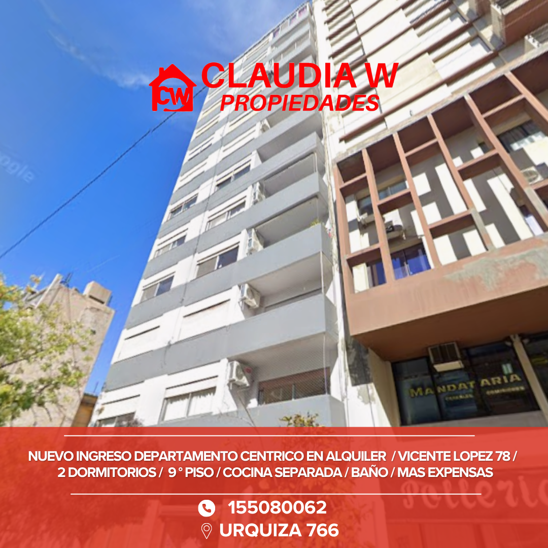 Departamento en Alquiler en VICENTE LOPEZ 78, Centro, Bahía Blanca - Bahía Blanca Propiedades | SITIO OFICIAL l