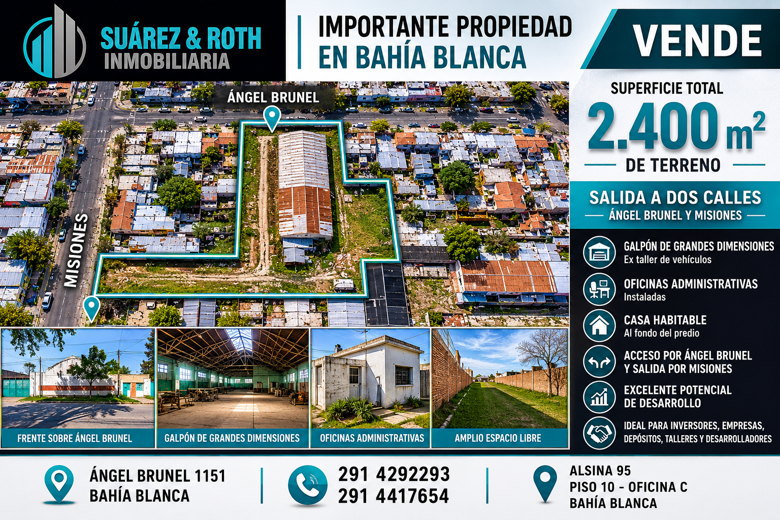 Galpón en Venta en ANGEL BRUNEL 1151, Pedro Pico, Bahía Blanca - Bahía Blanca Propiedades | SITIO OFICIAL l