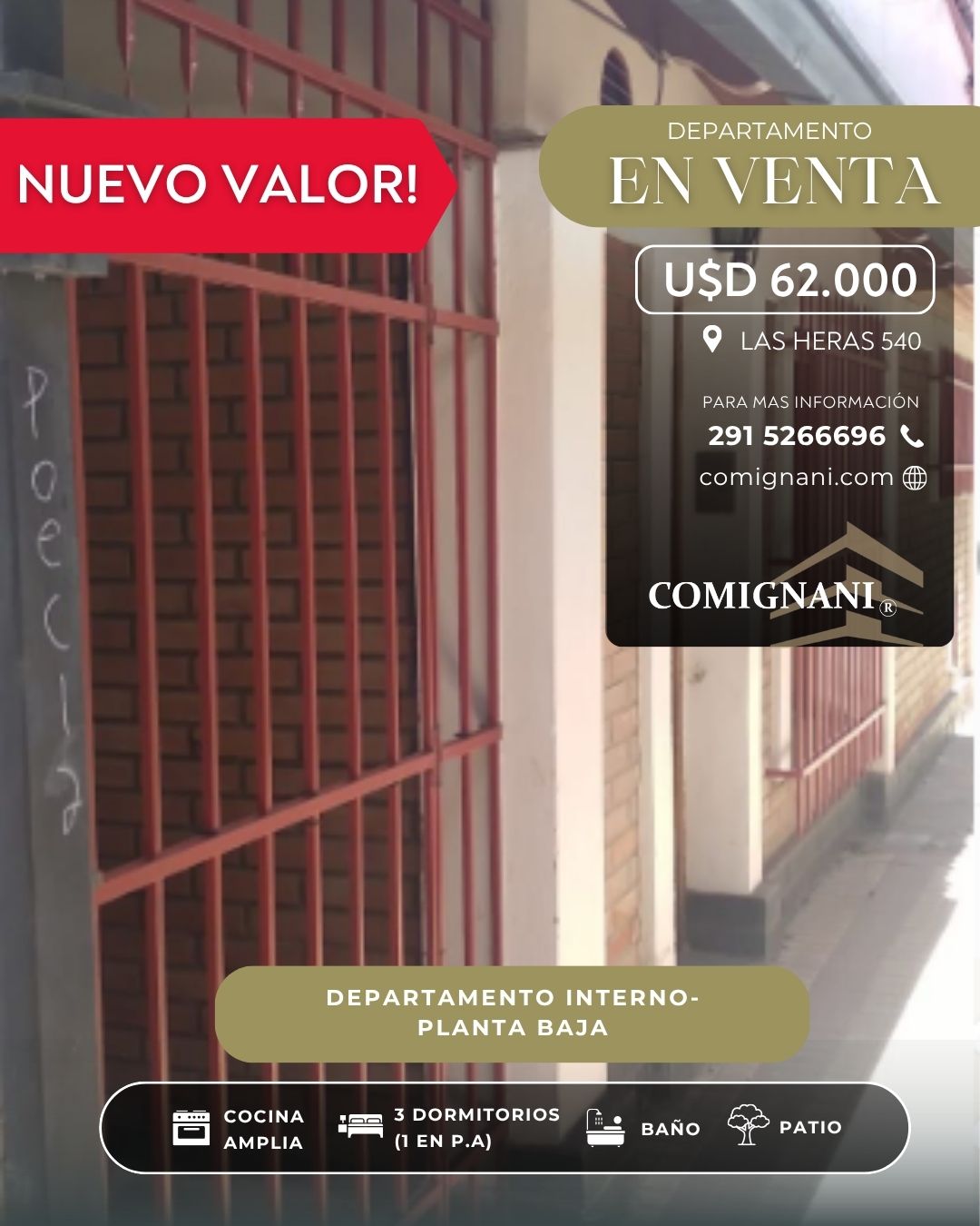 Departamento en Venta en LAS Heras 540, Centro, Bahía Blanca - Bahía Blanca Propiedades | SITIO OFICIAL l