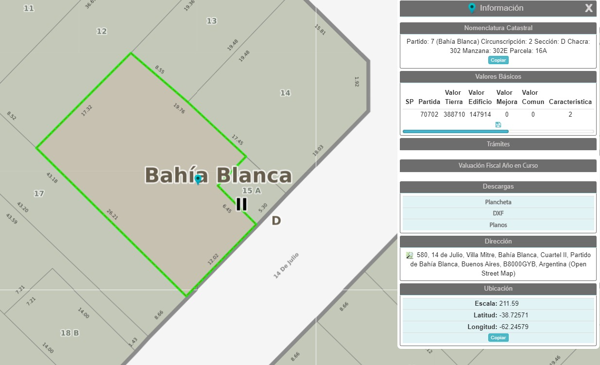 Terreno en Venta en 14 De Julio 570, Villa Mitre, Bahía Blanca - Bahía Blanca Propiedades | SITIO OFICIAL l
