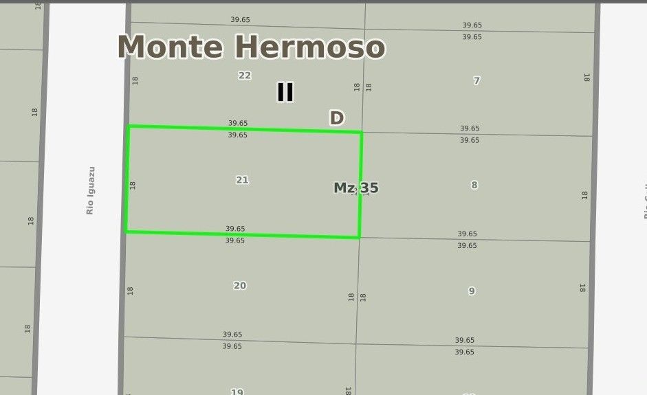 Terreno en Venta en Rio Iguazu ,  Monte Hermoso - Bahía Blanca Propiedades | SITIO OFICIAL l