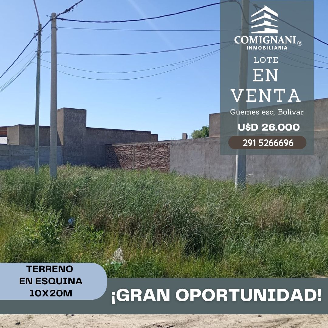 Terreno en Venta en Guemes Y Simon Bolivar, Latino, Bahía Blanca - Bahía Blanca Propiedades | SITIO OFICIAL l