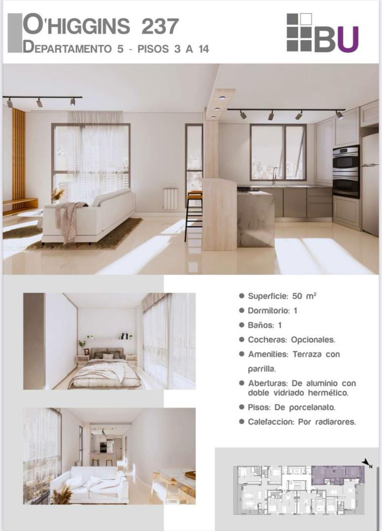 Departamento en Venta en O' Higgins 237, Centro, Bahía Blanca - Bahía Blanca Propiedades | SITIO OFICIAL l