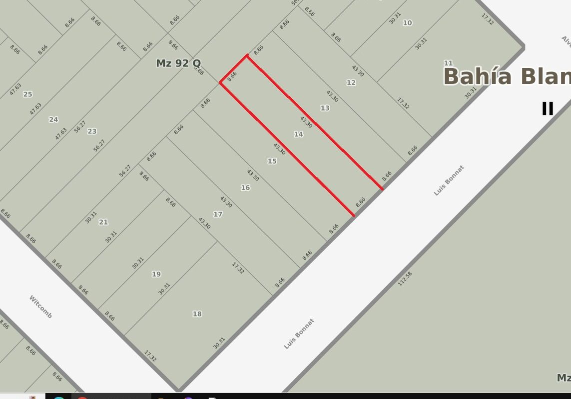 Terreno en Venta en Bonnat 936, Nueva Belgrano, Bahía Blanca - Bahía Blanca Propiedades | SITIO OFICIAL l