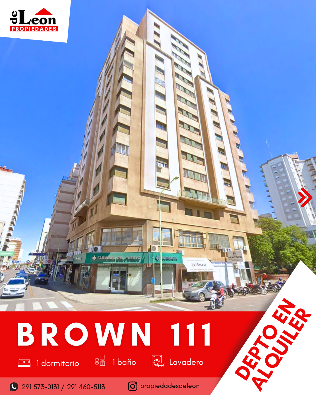 Departamento en Alquiler en Brown 111, Centro, Bahía Blanca - Bahía Blanca Propiedades | SITIO OFICIAL l