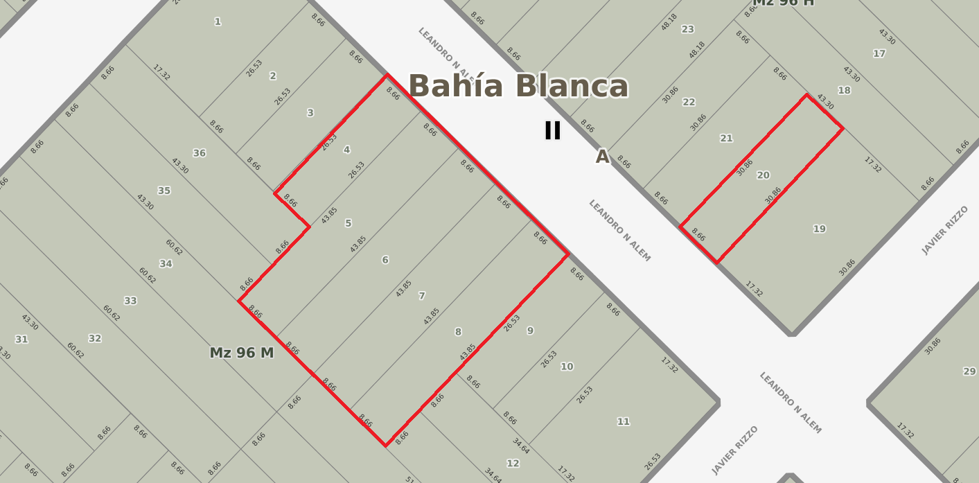Terreno en Venta en Av. Alem 3900, Villa Belgrano, Bahía Blanca - Bahía Blanca Propiedades | SITIO OFICIAL l