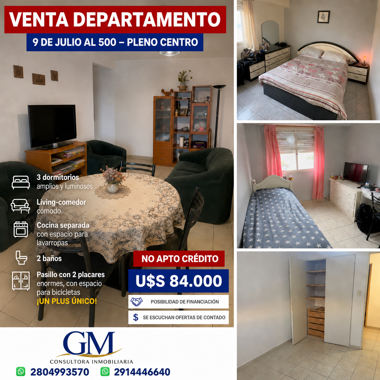 Departamento en Venta en 9 De Julio 500, Macrocentro, Bahía Blanca - Bahía Blanca Propiedades | SITIO OFICIAL l