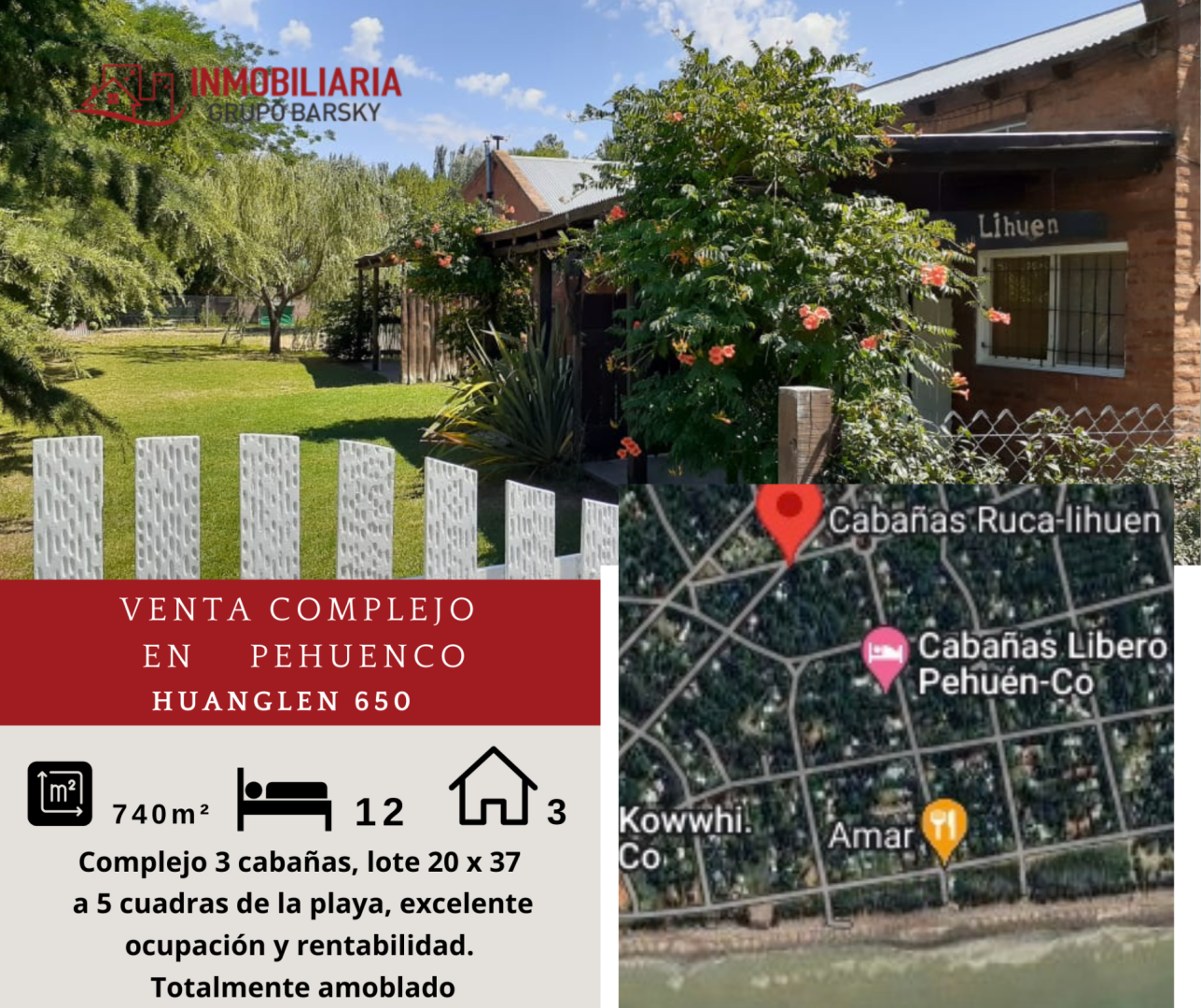 Complejo Turístico  en Venta en Huaglén 650 ,  Pehuen Co - Bahía Blanca Propiedades | SITIO OFICIAL l