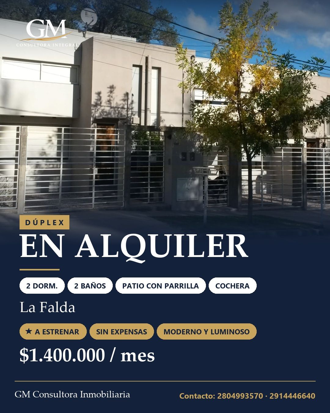 Duplex en Alquiler  La Falda, Bahía Blanca - Bahía Blanca Propiedades | SITIO OFICIAL l