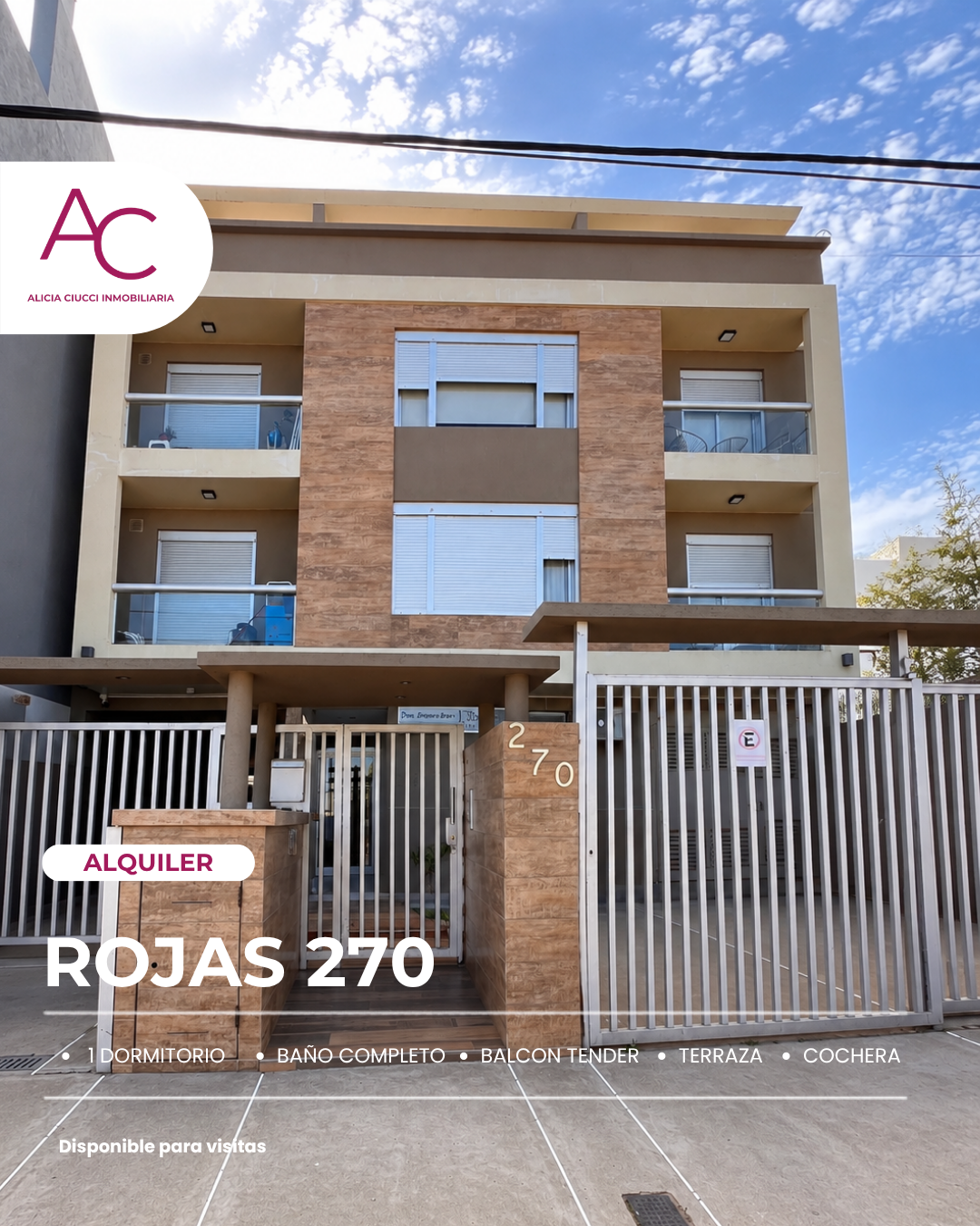 Departamento en Alquiler en ROJAS 270, La Falda, Bahía Blanca - Bahía Blanca Propiedades | SITIO OFICIAL l