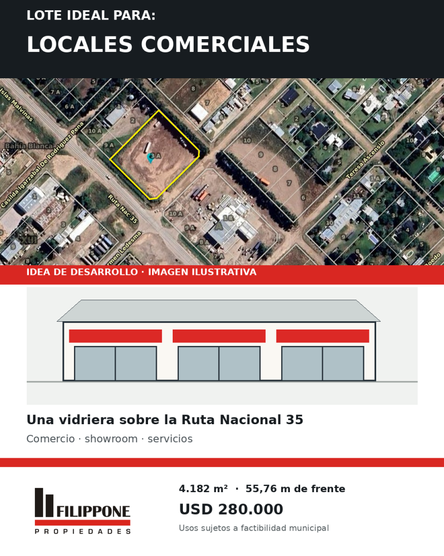 Terreno en Venta en Ruta Nacional 35 Km9, Don Ramiro, Bahía Blanca - Bahía Blanca Propiedades | SITIO OFICIAL l