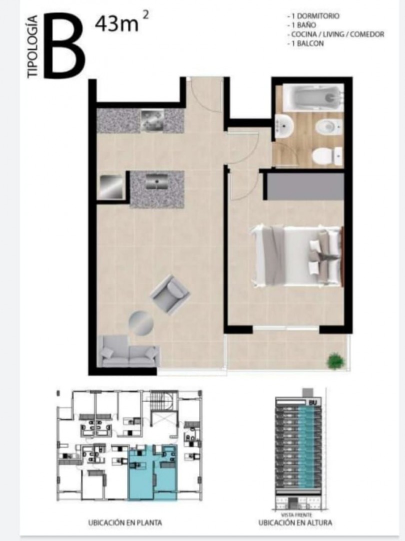 Departamento en Venta en O´higgins 530, Centro, Bahía Blanca - Bahía Blanca Propiedades | SITIO OFICIAL l
