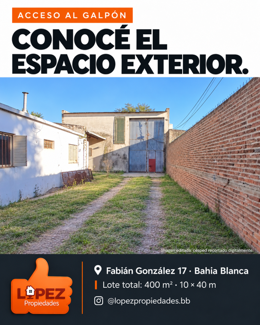 Galpón en Venta en Fabian Gonzalez 17 , Los Almendros, Bahía Blanca - Bahía Blanca Propiedades | SITIO OFICIAL l