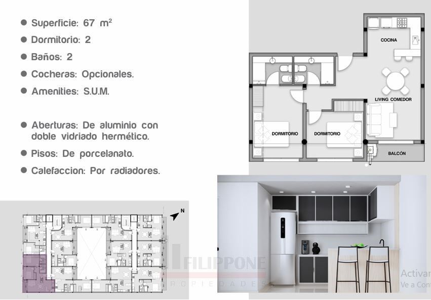 Departamento en Venta en Vieytes 1045, Pacifico, Bahía Blanca - Bahía Blanca Propiedades | SITIO OFICIAL l